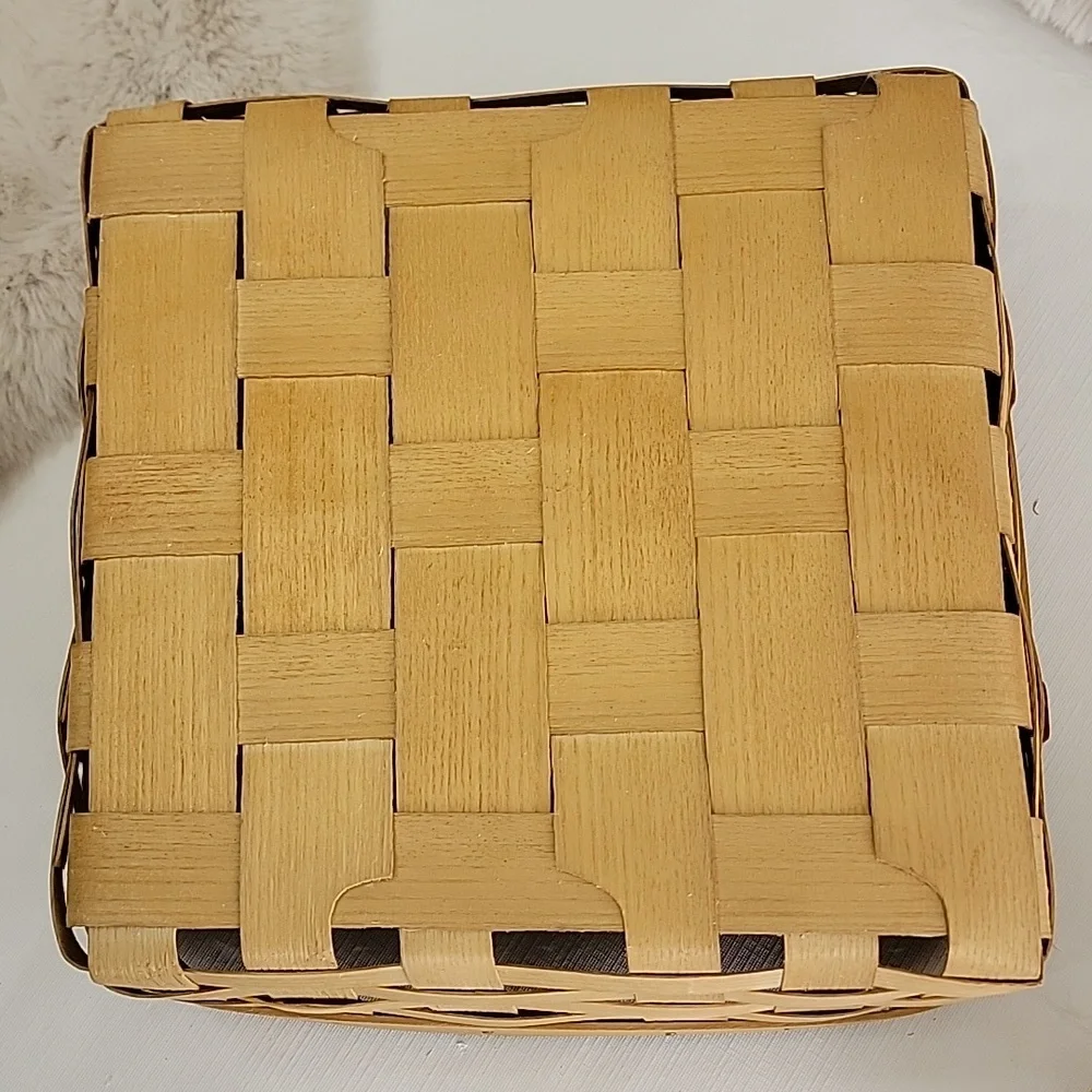 Vintage Peterboro Basket Co. Divided Picnic Charcuterie Organizer